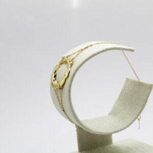 سوار "الدائرة" من الذهب عيار 18قيراط