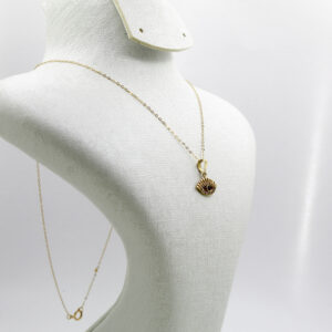 قلادة عين الحماية من الذهب عيار 18قيراط