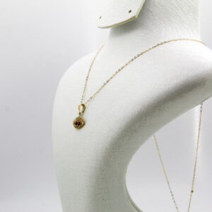 قلادة عين الحماية من الذهب عيار 18قيراط