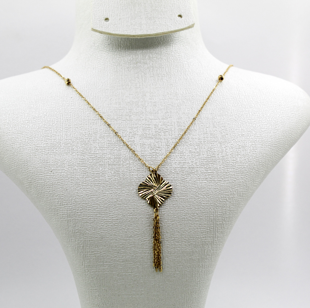 قلادة van-cleef من الذهب عيار 18قيراط