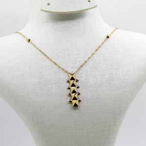 سنسلة الكلاش طويلة من الذهب عيار 18قيراط