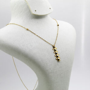 سنسلة الكلاش طويلة من الذهب عيار 18قيراط