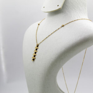 سنسلة الكلاش طويلة من الذهب عيار 18قيراط