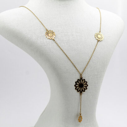 سنسلة الوريدات من الذهب عيار 18قيراط