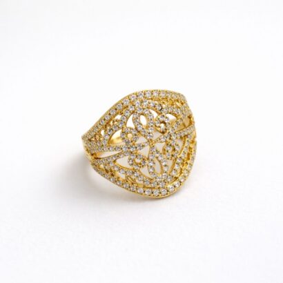 خاتم مشبك بالحجر